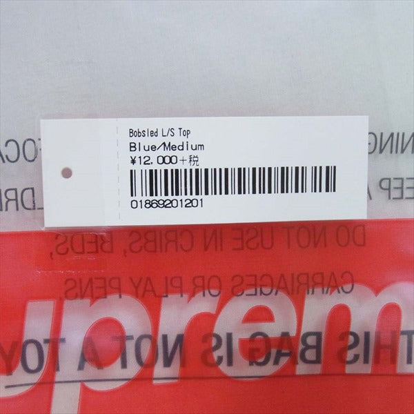Supreme シュプリーム 20AW Bobsled L/S Top 長袖Tシャツ コットン Tシャツ ブルー系 M【新古品】【未使用】【中古】