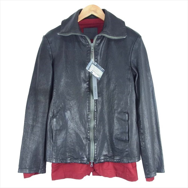 バックラッシュ 1446-01 SCREAMING JAY レイヤード レザー ブルゾン ジャケット ブラック系 M【中古】