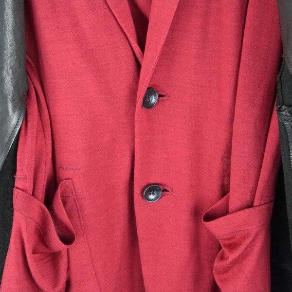 バックラッシュ 1446-01 SCREAMING JAY レイヤード レザー ブルゾン ジャケット ブラック系 M【中古】