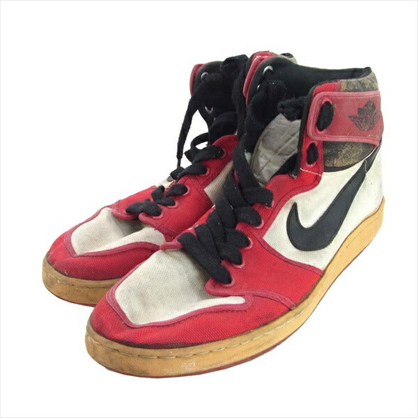 NIKE ナイキ 観賞用 850709SH AIR JORDAN1 KO 85年 韓国製 ジョーダン ノックアウト キャンバス スニーカー レッド系 12【中古】