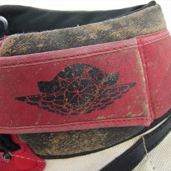 NIKE ナイキ 観賞用 850709SH AIR JORDAN1 KO 85年 韓国製 ジョーダン ノックアウト キャンバス スニーカー レッド系 12【中古】