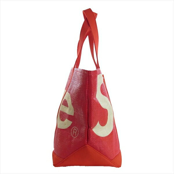 Supreme シュプリーム 20SS Raffia Tote Red ロゴ プリント ラフィア トート バッグ レッド系【新古品】【未使用】【中古】
