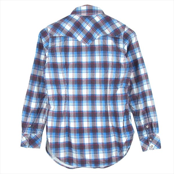 HYSTERIC GLAMOUR ヒステリックグラマー 0121AH01 チェック ウエスタン 長袖シャツ レディース 長袖シャツ 青系 FREE【中古】