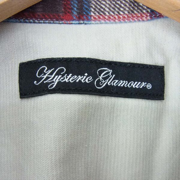 HYSTERIC GLAMOUR ヒステリックグラマー 0121AH01 チェック ウエスタン 長袖シャツ レディース 長袖シャツ 青系 FREE【中古】