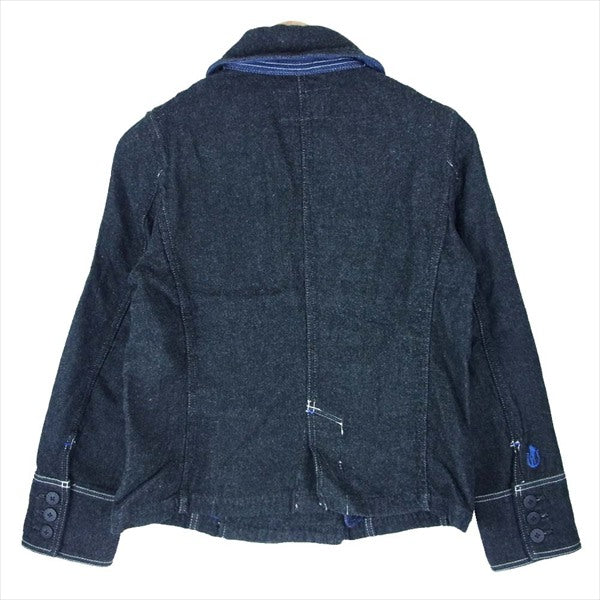 HYSTERIC GLAMOUR ヒステリックグラマー 0134AC10 ホースシュー ボタン コート レディース Pコート ブラック系 FREE【中古】