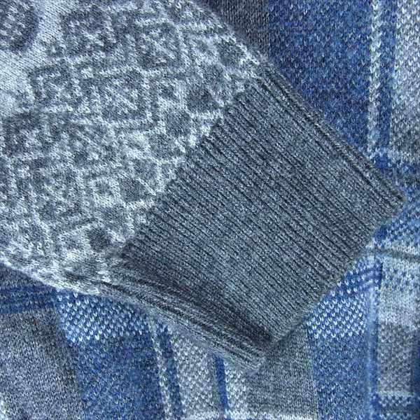 HYSTERIC GLAMOUR ヒステリックグラマー 0193NO04 チェック スカル ニット パーカー レディース パーカー グレー系 FREE【中古】