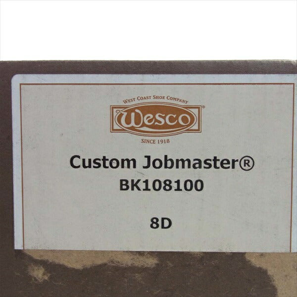 WESCO ウエスコ BK108100 Custom Jobmaster カスタム ジョブマスター レースアップ ブラック系 8D【中古】
