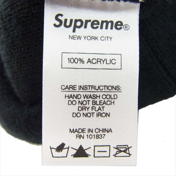 Supreme シュプリーム 16AW Supreme Studded Beanie スタッズ ロゴ ビーニー ニットキャップ  ブラック系【中古】