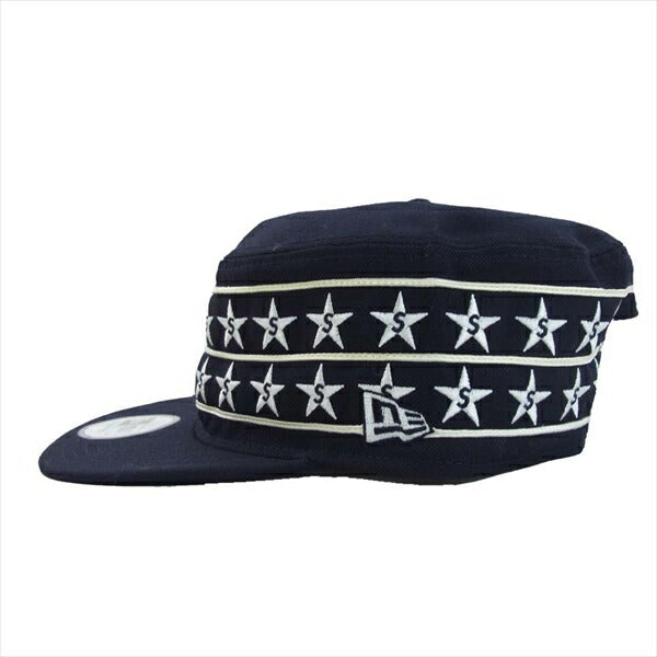 Supreme シュプリーム ニューエラ NEW ERA 19SS Star Pillbox スターピルボックス キャップ 帽子 ネイビー系 【美品】【中古】 ネイビー系【美品】【中古】