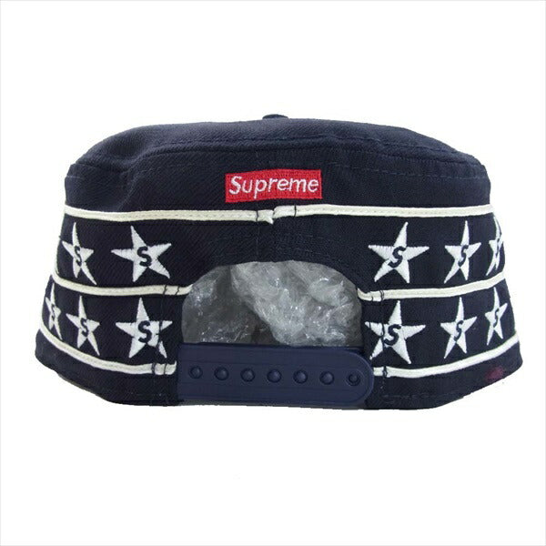 Supreme シュプリーム ニューエラ NEW ERA 19SS Star Pillbox スターピルボックス キャップ 帽子 ネイビー系 【美品】【中古】 ネイビー系【美品】【中古】