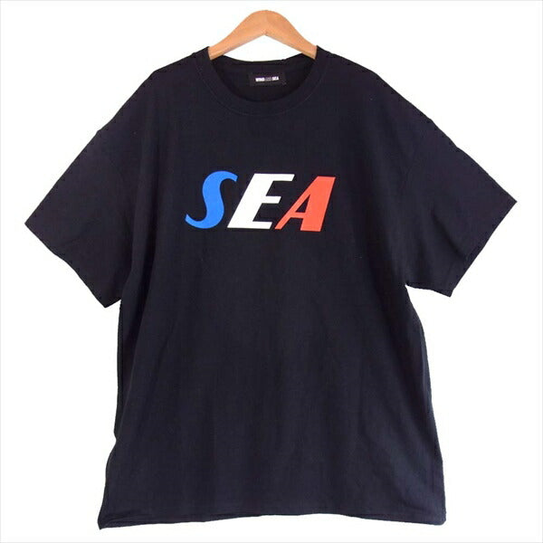 ウィンダンシー WDS-20S2-CS-05 TRICOLOR TEE トリコロール プリント Tシャツ 黒系 XL【美品】【中古】