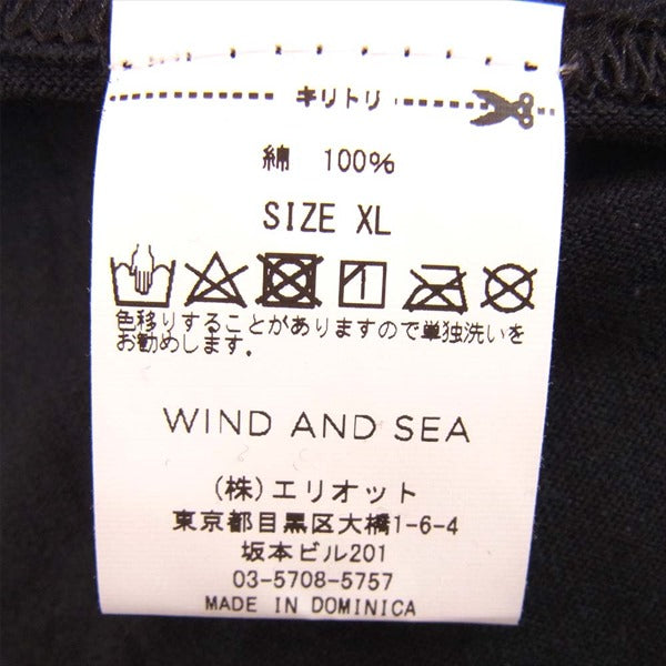 ウィンダンシー WDS-20S2-CS-05 TRICOLOR TEE トリコロール プリント Tシャツ 黒系 XL【美品】【中古】