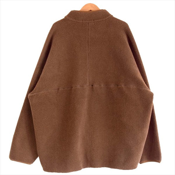 GRAPHPAPER グラフペーパー 18AW GU203-70165 WOOL BOA HIGH NECK PULL OVER ウールボア ハイネック プルオーバー ブラウン系 2【美品】【中古】