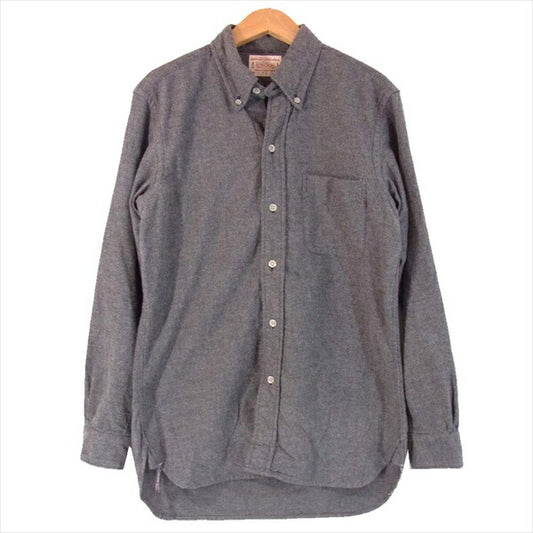 BONCOURA ボンクラ ボタンダウン メンズ 日本製 コットン グレー系 36【中古】