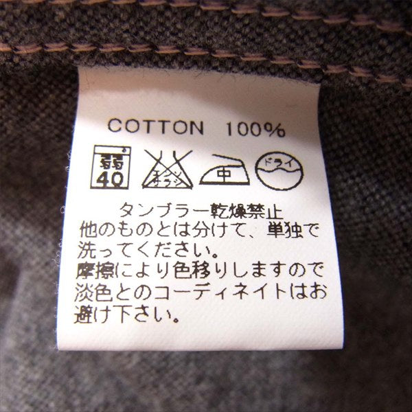BONCOURA ボンクラ ボタンダウン メンズ 日本製 コットン グレー系 36【中古】