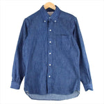 BONCOURA ボンクラ DENIM BD SHIRT ボタンダウン デニム 長袖シャツ ネイビー系 36【中古】