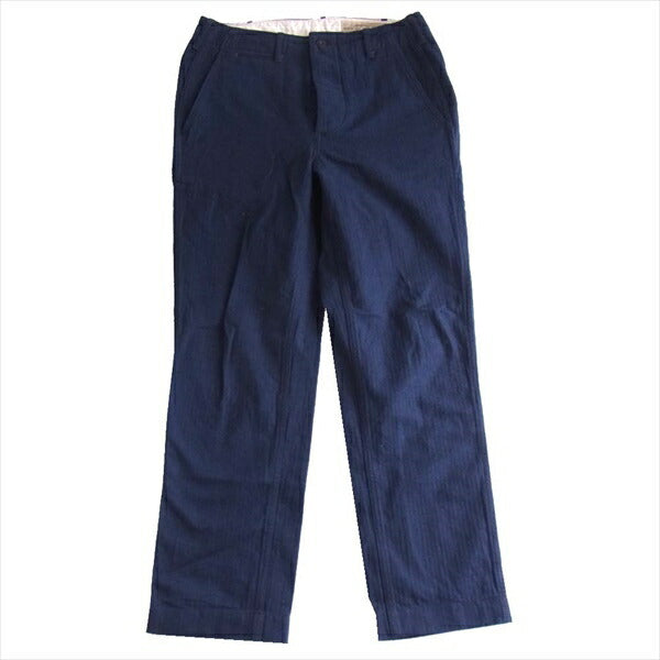 BONCOURA ボンクラ コットン 日本製 メンズ インディゴ ヘリンボーン ネイビー系 28【中古】