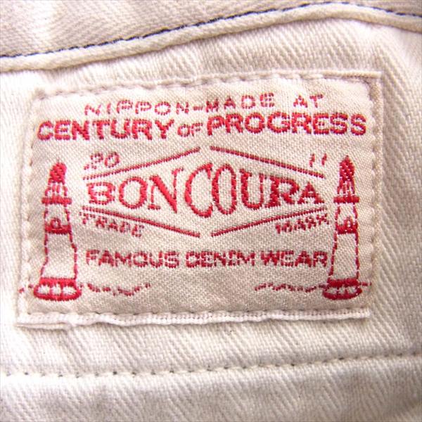 BONCOURA ボンクラ コットン 日本製 メンズ インディゴ ヘリンボーン ネイビー系 28【中古】