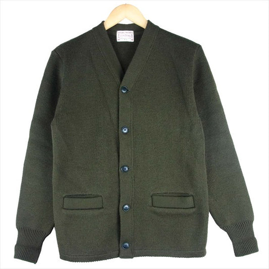 BONCOURA ボンクラ ニット カーディガン カーディガン カーキ(オリーブグリーン)系 36【中古】