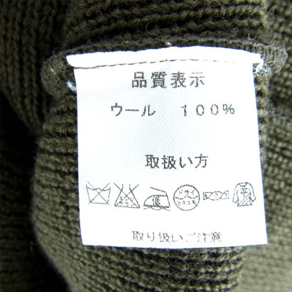 BONCOURA ボンクラ ニット カーディガン カーディガン カーキ(オリーブグリーン)系 36【中古】