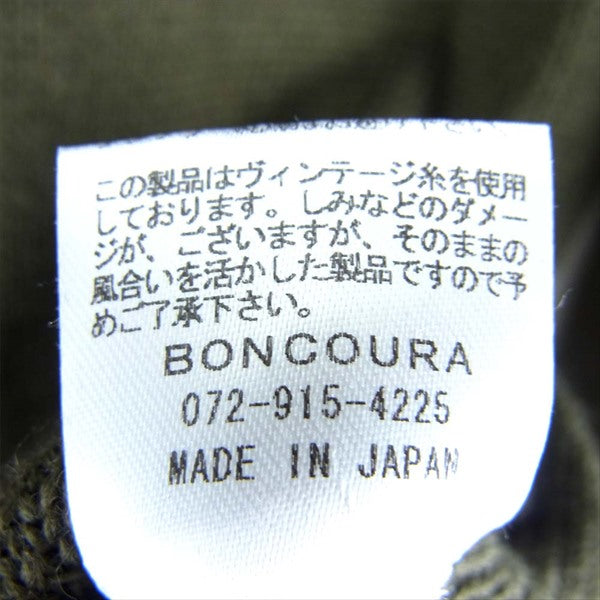 BONCOURA ボンクラ ニット カーディガン カーディガン カーキ(オリーブグリーン)系 36【中古】