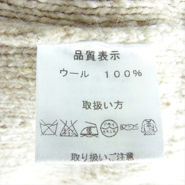 BONCOURA ボンクラ モックネック セーター ニット ベージュ系 36【美品】【中古】