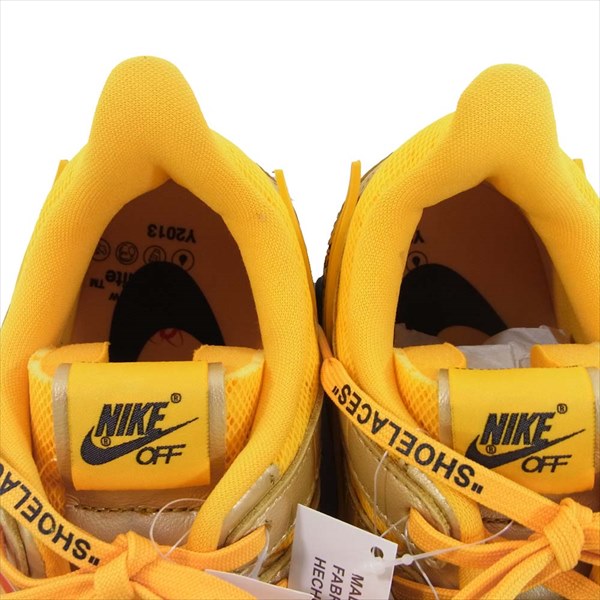 NIKE ナイキ オフホワイト OFF-WHIE CU6015-700 AIR RUBBER DUNK エア ラバーダンク イエロー系 29cm【新古品】【未使用】【中古】
