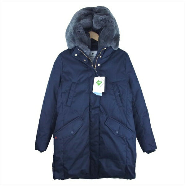 WOOLRICH ウールリッチ WWCPS2869 コクーンパーカ ファー付き ダウンコート ジャケット ネイビー系 S【新古品】【未使用】【中古】