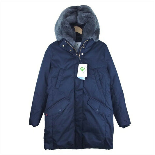 WOOLRICH ウールリッチ WWCPS2869 コクーンパーカ ファー付き ダウンコート ジャケット ネイビー系 S【新古品】【未使用】【中古】