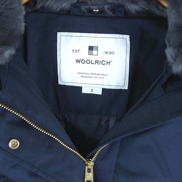 WOOLRICH ウールリッチ WWCPS2869 コクーンパーカ ファー付き ダウンコート ジャケット ネイビー系 S【新古品】【未使用】【中古】