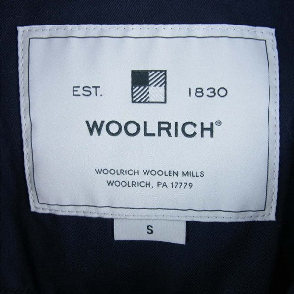 WOOLRICH ウールリッチ WWCPS2869 コクーンパーカ ファー付き ダウンコート ジャケット ネイビー系 S【新古品】【未使用】【中古】