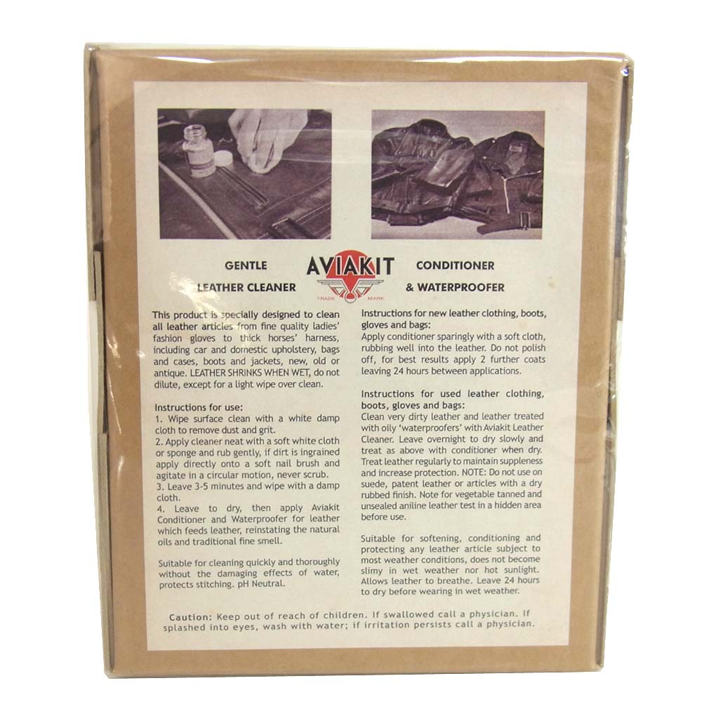 Lewis Leathers ルイスレザー Aviakit Leather Treatment Kit レザー トリートメント キット ブラウン系【新古品】【未使用】【中古】