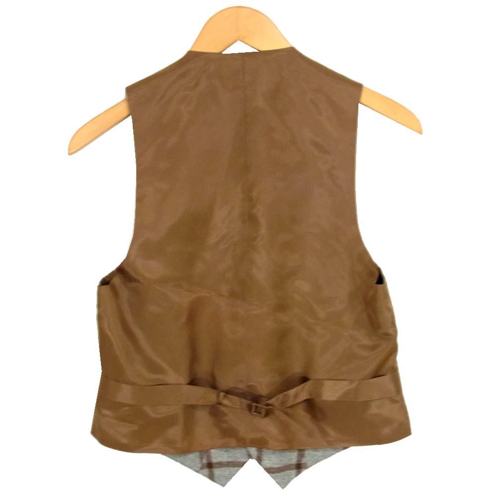 RING JACKET リングジャケット view Brewmels チェック ウール グレー系 42【中古】