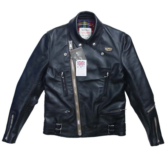 Lewis Leathers ルイスレザー 391T ライトニング タイトフィット ライダース ジャケット ブラック系 36【極上美品】【中古】