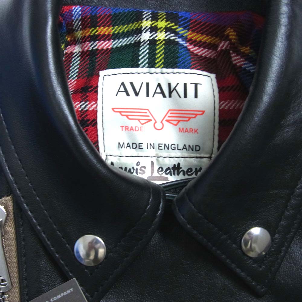 Lewis Leathers ルイスレザー 391T ライトニング タイトフィット ライダース ジャケット ブラック系 36【極上美品】【中古】