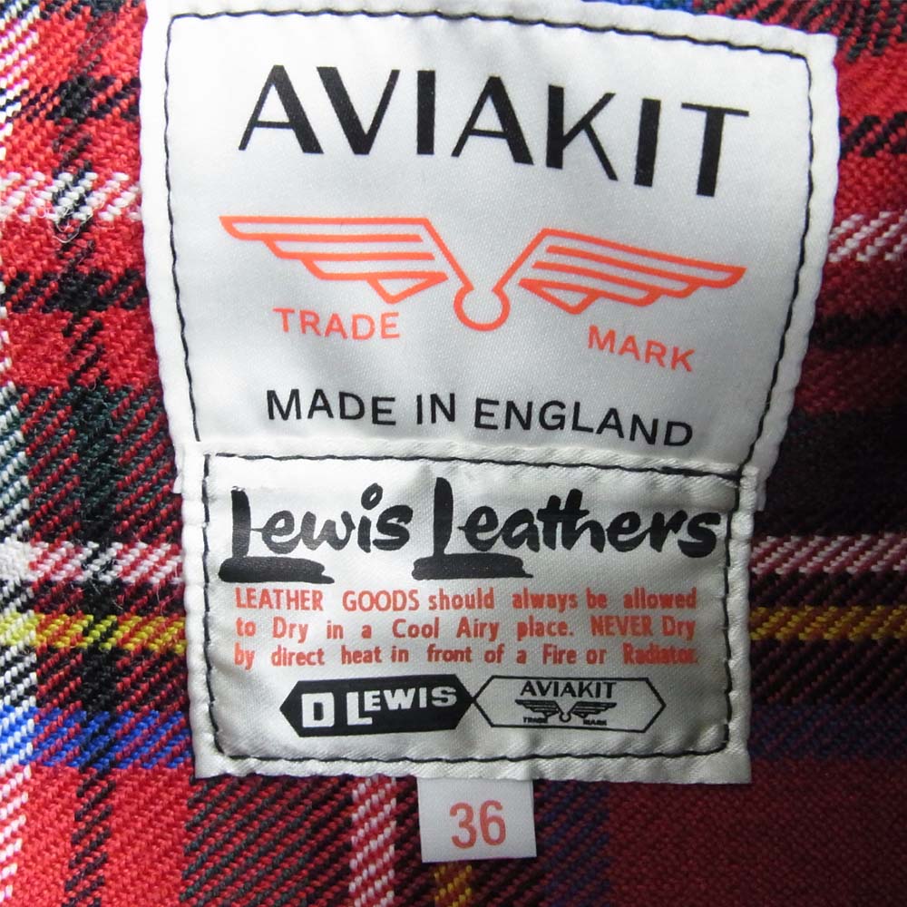 Lewis Leathers ルイスレザー 391T ライトニング タイトフィット ライダース ジャケット ブラック系 36【極上美品】【中古】
