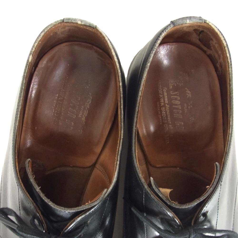 SCOTCH GRAIN スコッチグレイン 269 Uチップ レザー シューズ ブラック系 26 1/2【中古】