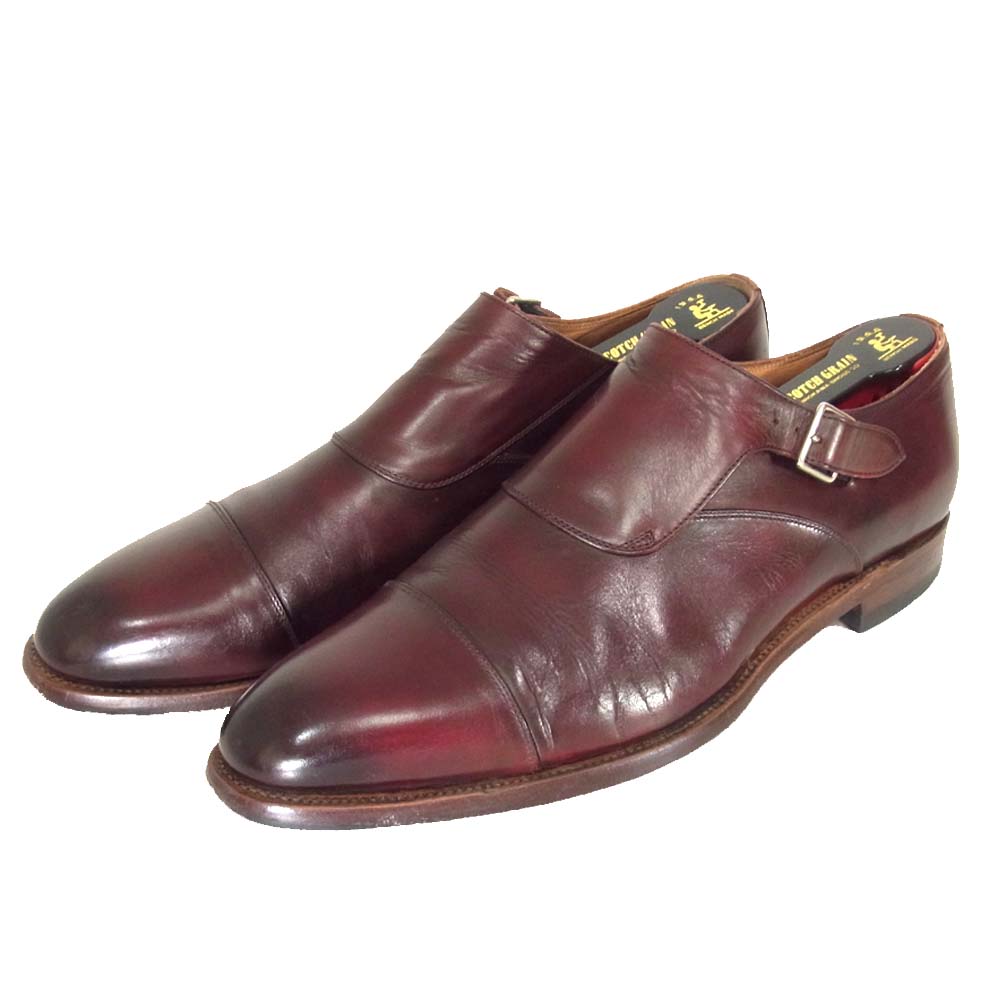 SCOTCH GRAIN スコッチグレイン M0138 シングルモンク シューズ ブラウン系 26 1/2【中古】