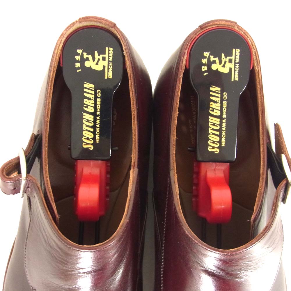 SCOTCH GRAIN スコッチグレイン M0138 シングルモンク シューズ ブラウン系 26 1/2【中古】