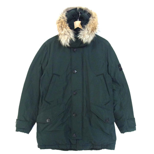 STONE ISLAND ストーンアイランド 国内正規品 MICRO REPS DOWN マイクロ レップス グリーン系 L【中古】