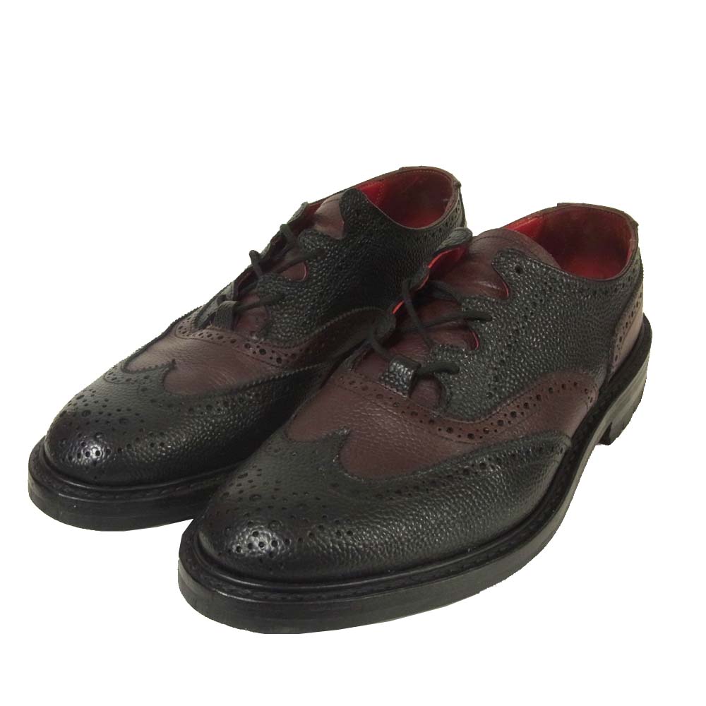 Tricker's トリッカーズ M7508 メンズビギ MEN’S BIGI ツートーン ギリー ブローグ ブラック系 ブラウン系 9【美品】【中古】
