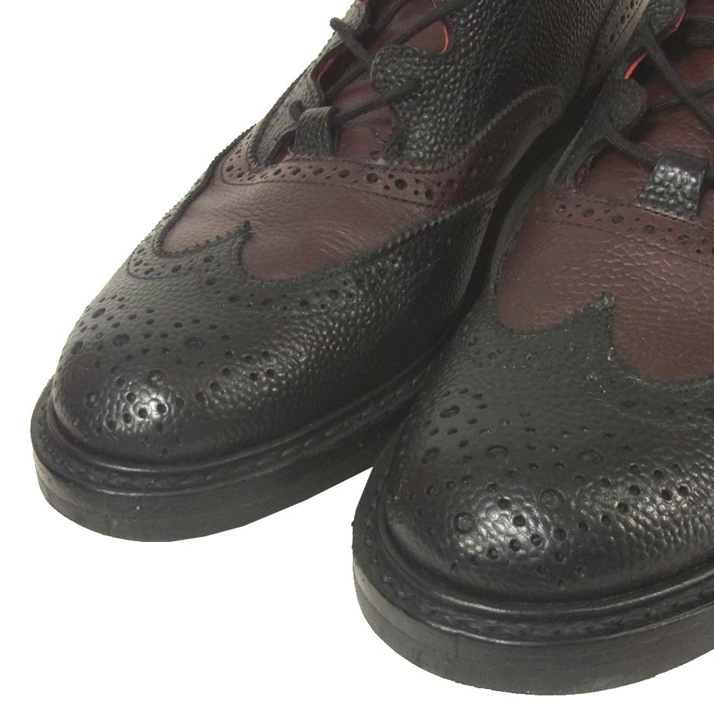 Tricker's トリッカーズ M7508 メンズビギ MEN’S BIGI ツートーン ギリー ブローグ ブラック系 ブラウン系 9【美品】【中古】