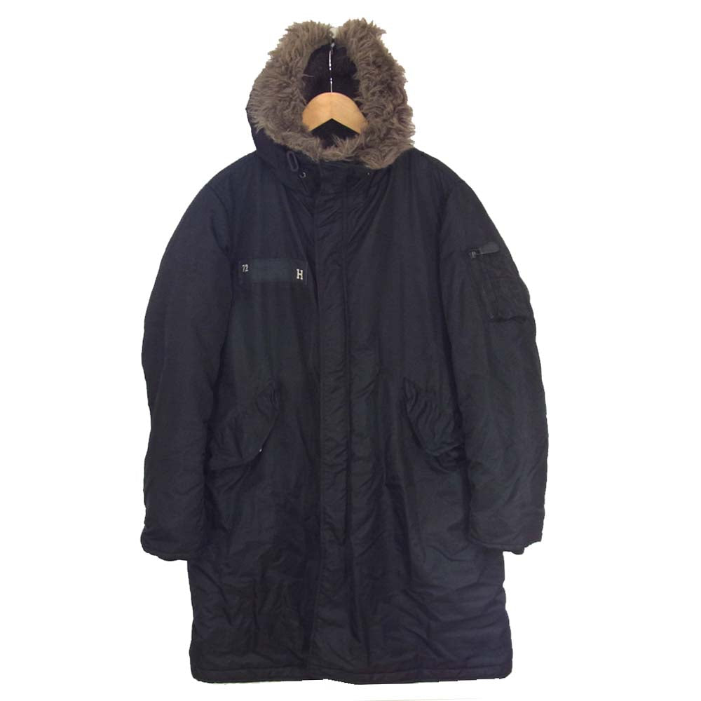HYSTERIC GLAMOUR ヒステリックグラマー 16AW 0263AC01 プリマロフト エアフォース フーデッド コート ブラック系 M【中古】