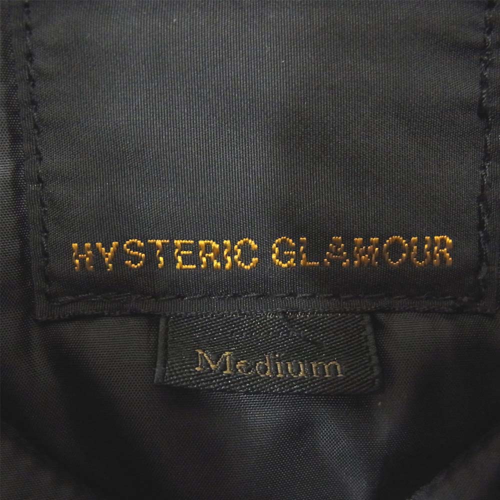 HYSTERIC GLAMOUR ヒステリックグラマー 16AW 0263AC01 プリマロフト エアフォース フーデッド コート ブラック系 M【中古】