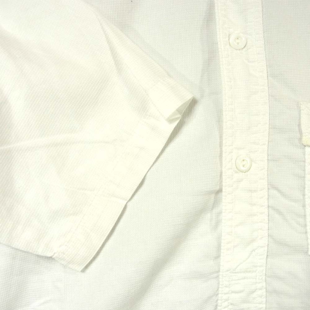 POST OVERALLS ポストオーバーオールズ プルオーバー 半袖シャツ ホワイト系 L【中古】