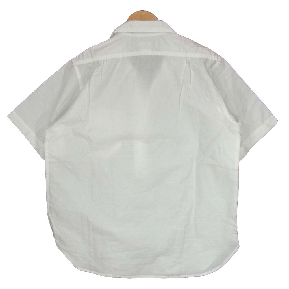 POST OVERALLS ポストオーバーオールズ プルオーバー 半袖シャツ ホワイト系 L【中古】
