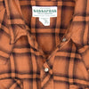 SASAFRAS ササフラス ウエスタン チェック 長袖シャツ オレンジ系 L【中古】