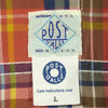 POST OVERALLS ポストオーバーオールズ チェック 長袖シャツ ピンク系 L【中古】