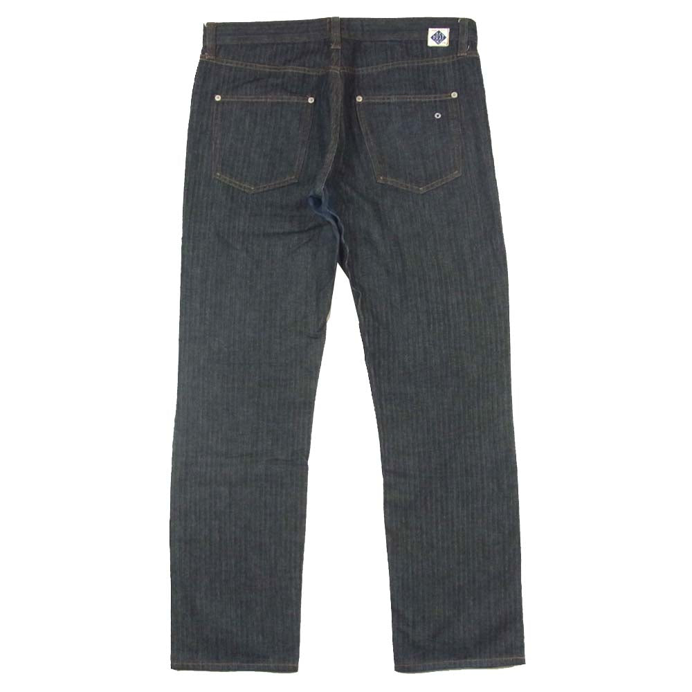 POST OVERALLS ポストオーバーオールズ ヘリンボーン パンツ インディゴブルー系 サイズ表記なし【中古】