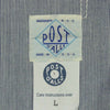 POST OVERALLS ポストオーバーオールズ プルオーバー ストライプ 長袖シャツ グレー系 L【中古】